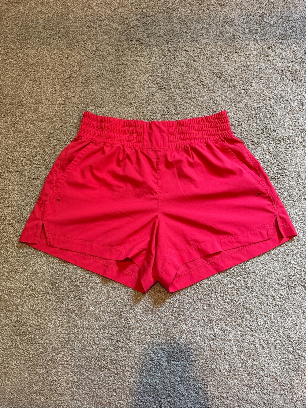 Old Navy Bright Pink Athletic Shorts with Elastic Waist